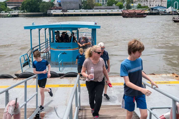 A quick fun ride across Chao Phraya River